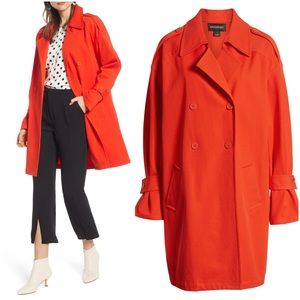 Something Navy Easy Oversize Trench